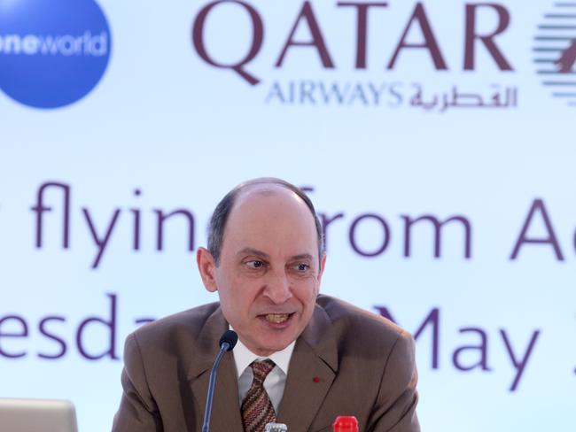 The Qatar Airways global CEO previously defended Mr Trump when he called for a ban on Muslims entering the US during his election campaign in 2015. Picture: Kelly Barnes/The Australian