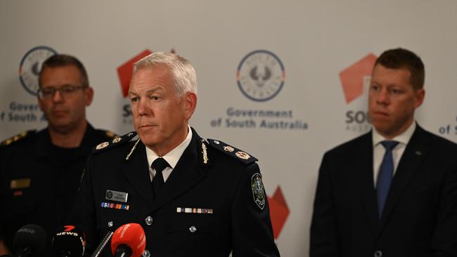 Police Commissioner Grant Stevens is leading the state’s response to River Murray flooding. Picture: NCA NewsWire/Naomi Jellicoe