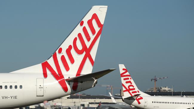Virgin Australia is the country’s second-largest carrier with 66 domestic routes. Pictures: Brendon Thorne, Bloomberg and Nikki Short, NewsWire