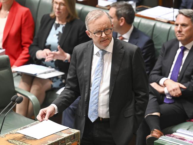 CANBERRA, Australia - NewsWire Photos - August 15, 2024: Prime Minister Anthony Albanese during Question Time at Parliament House in Canberra. Picture: NewsWire / Martin Ollman