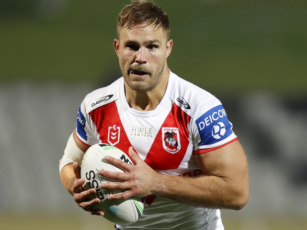 Jack de Belin resumed playing for the Dragons after the charges were dropped. Picture: Jonathan Ng