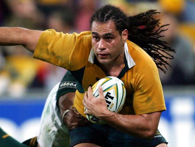 Tri - nations Rugby Union Australia vs South Africa at Suncorp Stadium . Wallabies George Smith