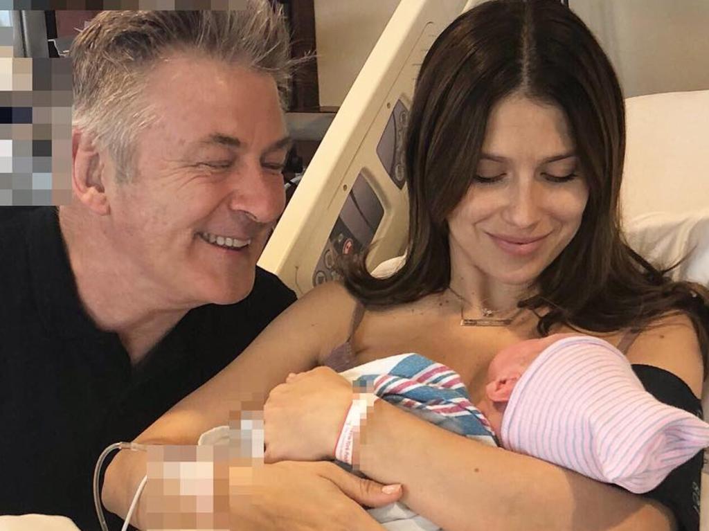 Alec and Hilaria Baldwin welcomed their fourth child in 2018. Picture: Supplied 