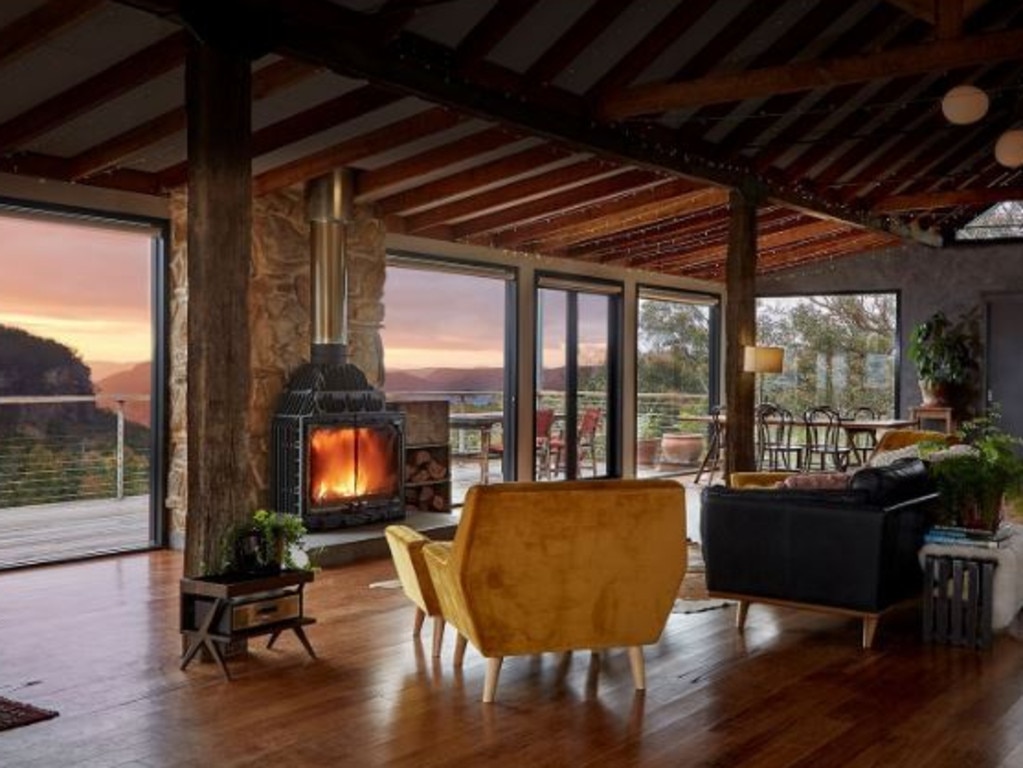 As the name suggests, it’s located the middle of a scenic apple orchard. Picture: Airbnb