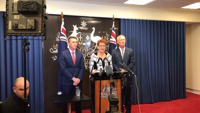 Pauline Hanson stands by senior staffers