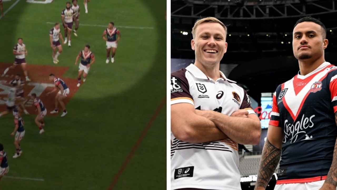 Billy Walters reacts to Spencer Leniu during the Vegas game. Photo: Fox League.