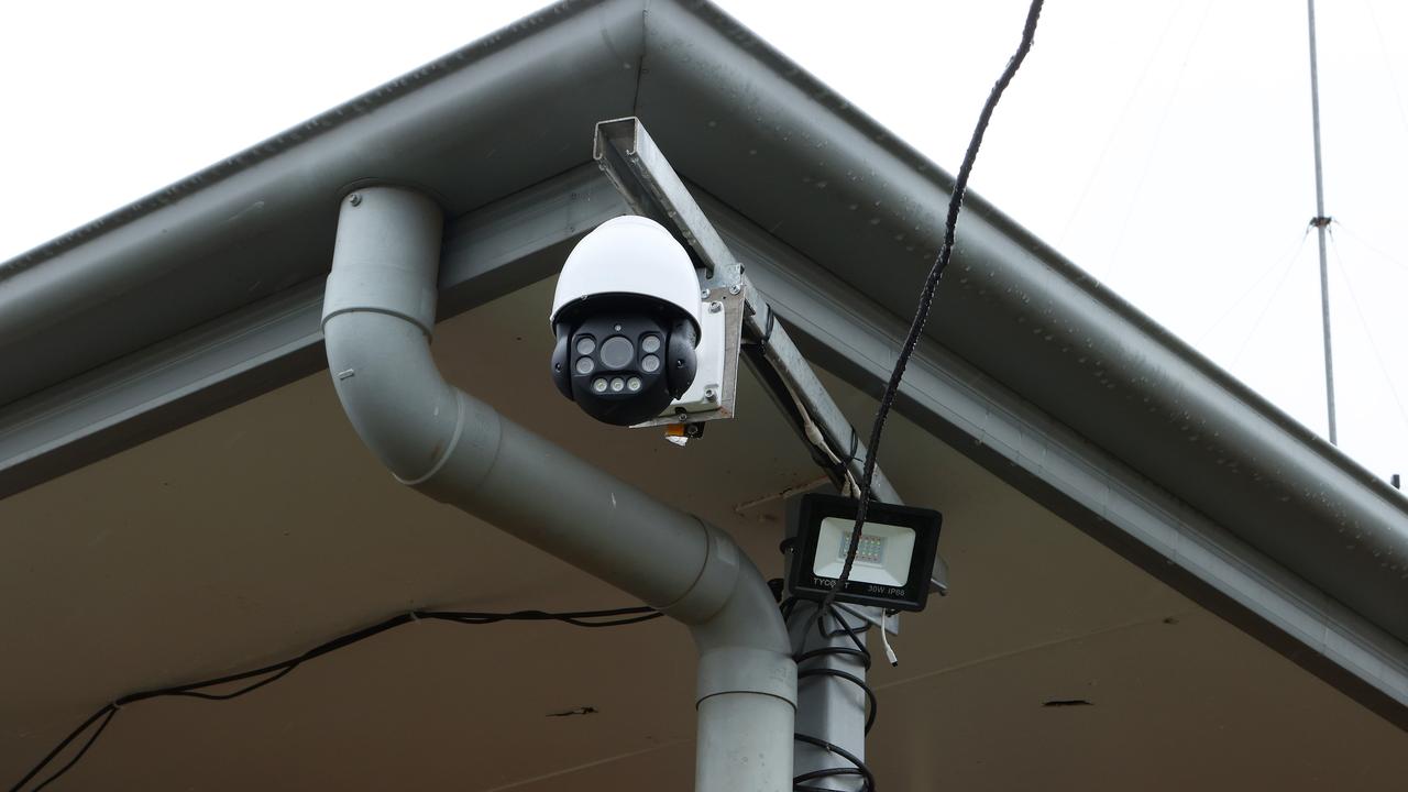 Rodger Winch has 13 cameras on his Able Smith Parade home. Picture: Liam Kidston