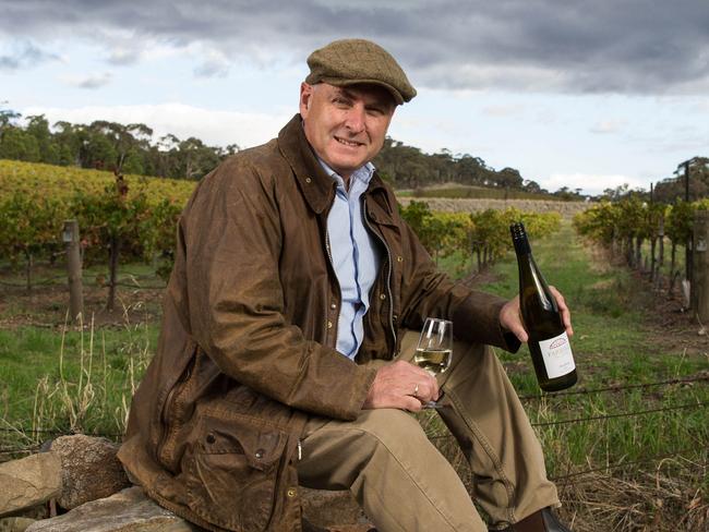 Trade Minister Don Farrell in his vineyard in the Clare Valley in 2015.