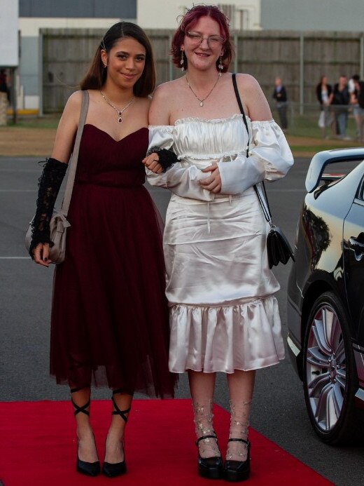 Jayda Birrell and Torah Kelly at the 2023 Bundaberg State High School Formal.