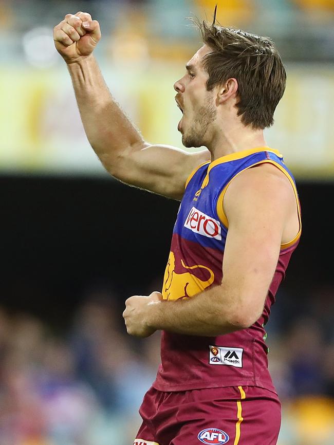 Ryan Bastinac in action for the Brisbane Lions in 2017. Picture: Chris Hyde/Getty Images