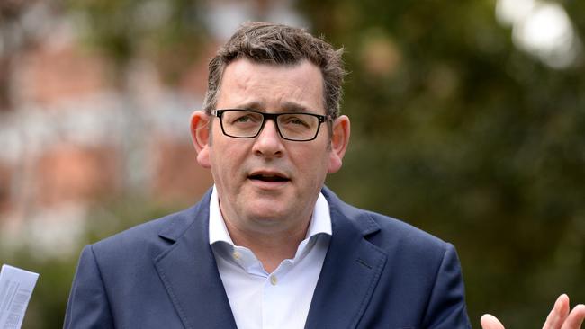 Premier Daniel Andrews announced the changes to eligibility on Tuesday. Picture: NCA NewsWire/Andrew Henshaw