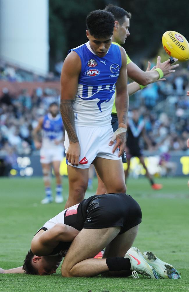 Curtis will miss the next three games. Picture: James Elsby/AFL Photos via Getty Images