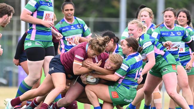 University of Qld v GPS in Womens Saturday June 22, 2024. Picture, John Gass