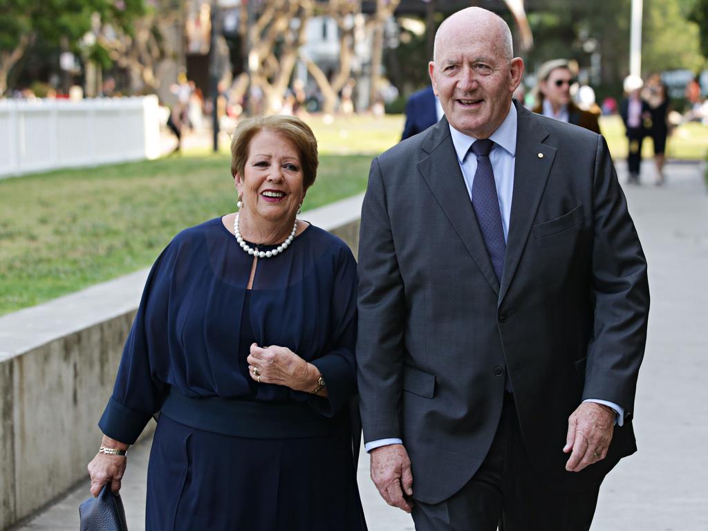 (LR) Lady Cosgrove and Sir Peter Cosgrove. Picture: Adam Yip