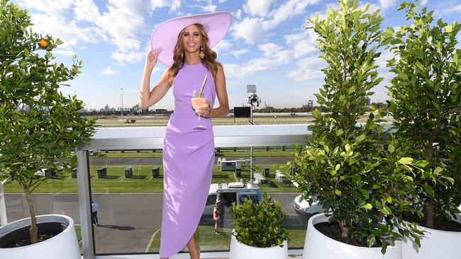 Brit Davis on the Herald Sun rooftop. Picture: AAP