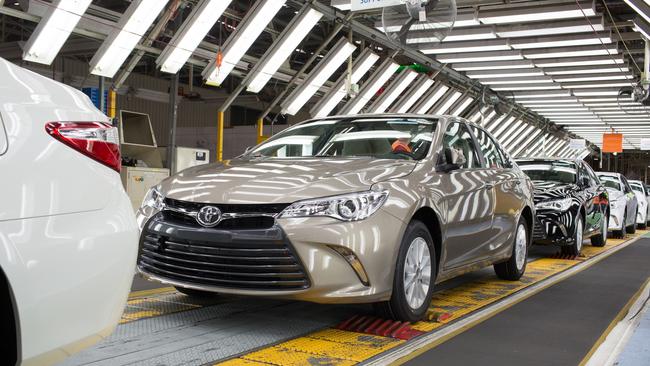 The shutdown of the Camry factory in Altona will end 54 years of Australian car making for Toyota. Picture: Supplied