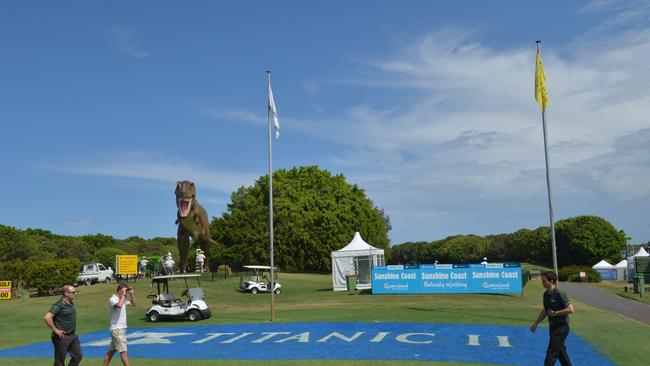 Titanic II signage at Palmer Coolum Resort in the lead up to the 2012 PGA. Photo: John McCutcheon / Sunshine Coast Daily.