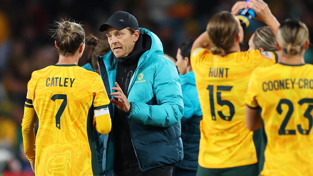 Gustavsson has borne the brunt of criticism directed to Football Australia through the World Cup. Picture: Cameron Spencer/Getty Images