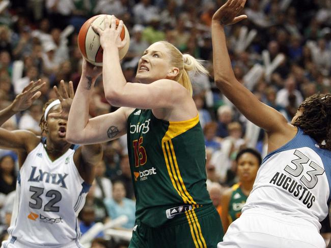 Jackson, picture playing for WNBA outfit Seattle Storm, was considered one of the world’s best players during a celebrated career. Picture: AP