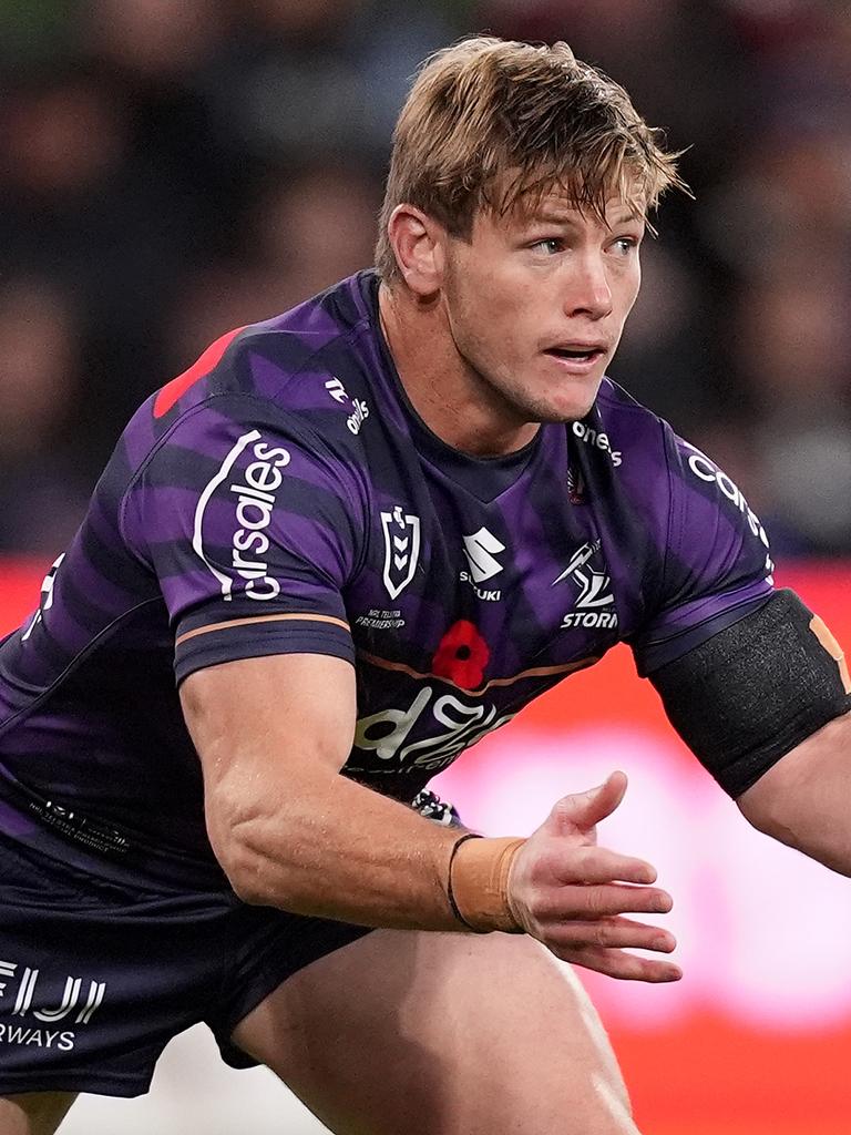 The Storm were still recognisable in their Anzac jersey. (Photo by Daniel Pockett/Getty Images)