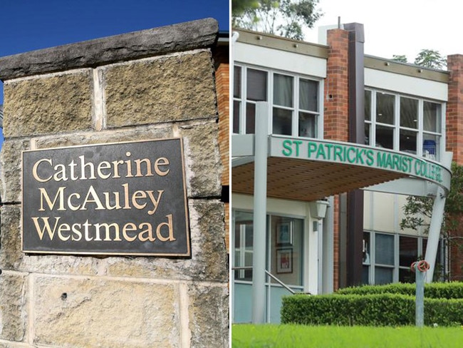 Among the best value for money in terms of NAPLAN results are Catherine McAuley at Westmead, left, and St Patrick's Marist College. Pictures: Supplied