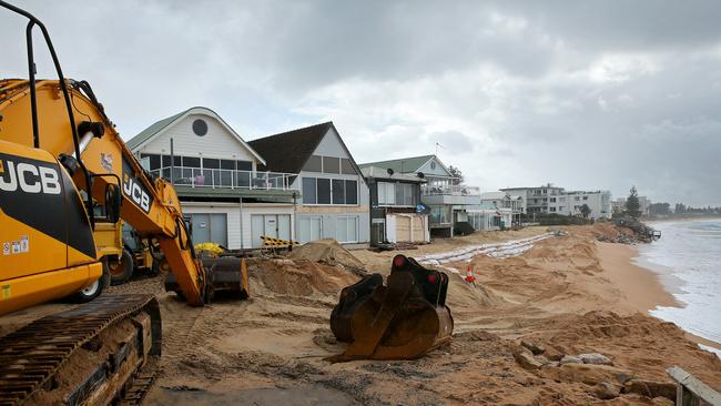 Cr Grattan also used the example of the Collaroy storms to press the case to declare an emergency. Picture: Troy Snook