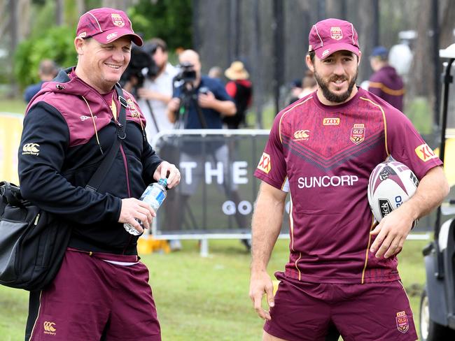 Kevin Walters and Ben Hunt have a long relationship. Picture: AAP/Dave Hunt