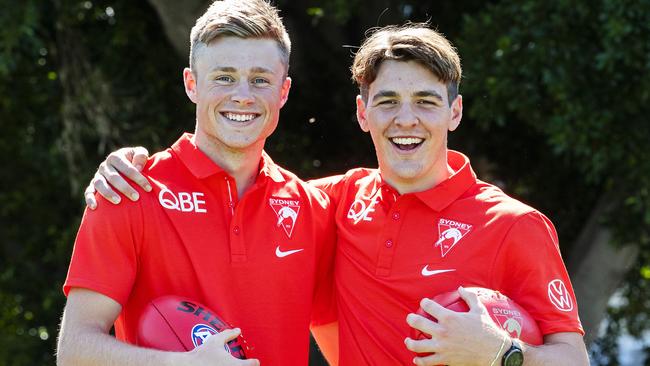 Sydney Academy graduates Braeden Campbell (left) and Errol Gulden.