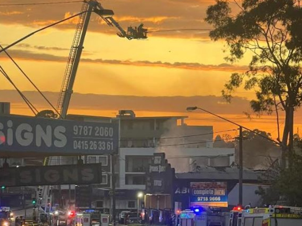 Factory fire closes Canterbury Road in Sydney s southwest Daily