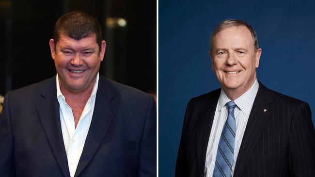 Billionaire James Packer has taken a swipe at Nine's long-serving chairman, Peter Costello.