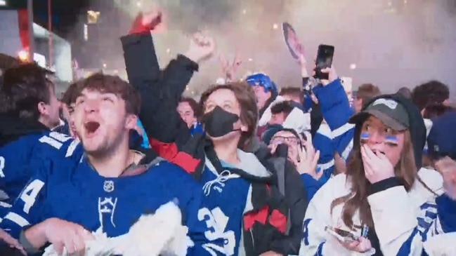 Leaf fans hyped over 1st Stanley Cup playoff series win since 2004