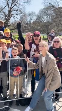 Fans turn out by the thousand for the AFL Grand Final Parade