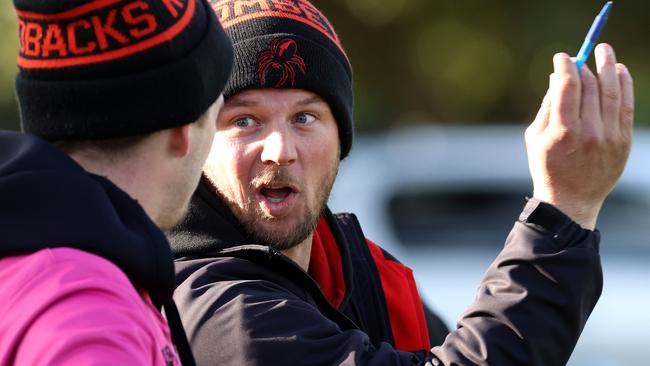 Romsey coach Justin Sherman. Photo: Hamish Blair