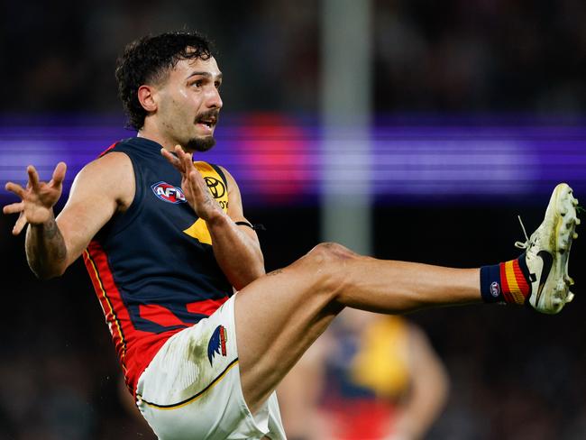 Izak Rankine was the star in Adelaide’s first win of the year. Picture: Dylan Burns/AFL Photos via Getty Images