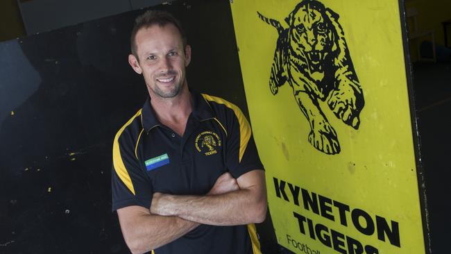 Kyneton coach Luke Beattie. Picture: Richard Serong