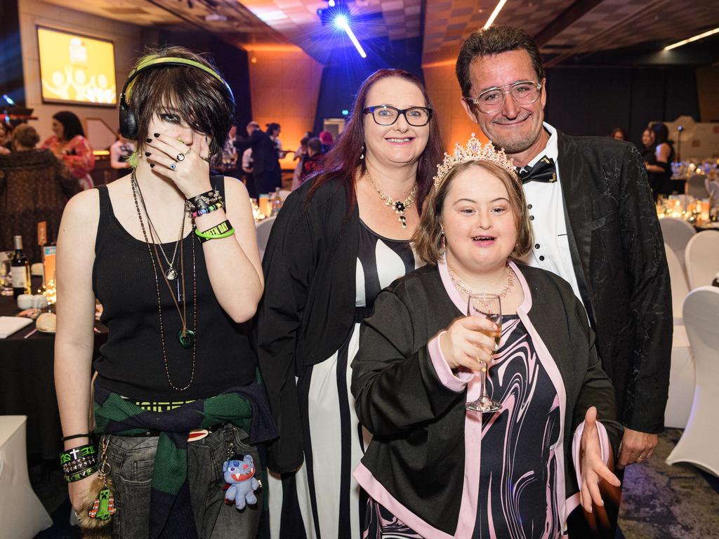 At the Business disAbility Awards of Australia are (from left) Gabe, Tina, Jazmyn and Paul Wilson at Edmund Rice Cultural Centre, Saturday, May 17, 2025. Picture: Kevin Farmer