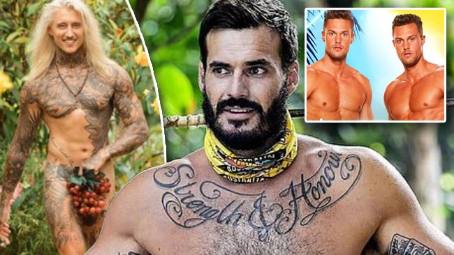 The Bachelor regular Ciarran Stott, Survivor-turned-Bachelor Locky Gilbert, Love Island’s reno twins Josh and Luke.