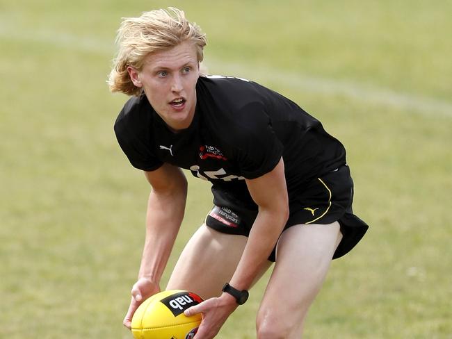 Home-grown Geelong talent Mitchell Knevitt was drafted by the Cats. Picture: Dylan Burns/AFL Photos via Getty Images