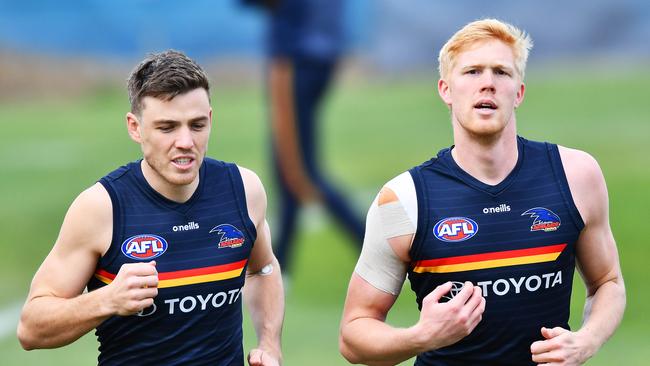 Paul Seedsman has to wear sunglasses while training. Picture Mark Brake