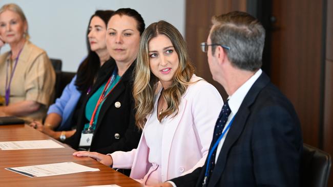 Youth Justice and Victim Support Minister Laura Gerber during the first meeting of the newly formed expert legal panel. Picture: Dan Peled / NewsWire