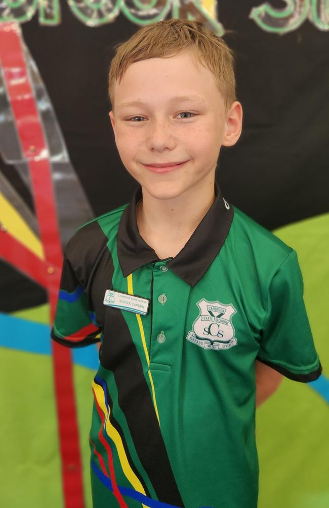 Toby Harris, 2024 Carbrook State School captain. Picture: Contributed
