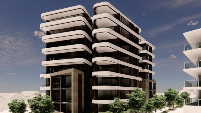 An impression of a planned apartment building under a build-to-rent scheme at Arncliffe in Sydney. Picture: supplied