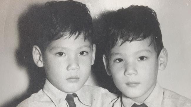 Peter and John as four-year-olds in Sussex.