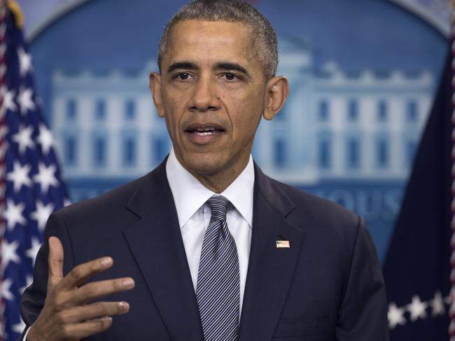 In this photo taken May 6, 2016, President Barack Obama speaks in the briefing room of the White House in Washington. There's no cheering at the White House for Donald Trump, but his ascent as the presumptive Republican nominee means a few of President Barack Obama's key achievements could be more likely to survive after he leaves office. (AP Photo/Carolyn Kaster)