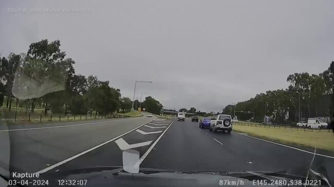 Crazy Melbourne tailgating driver caught on camera