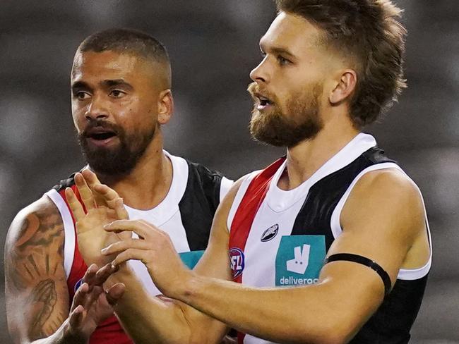 Recruits Brad Hill and Dan Butler have bolstered St Kilda’s depth this year.