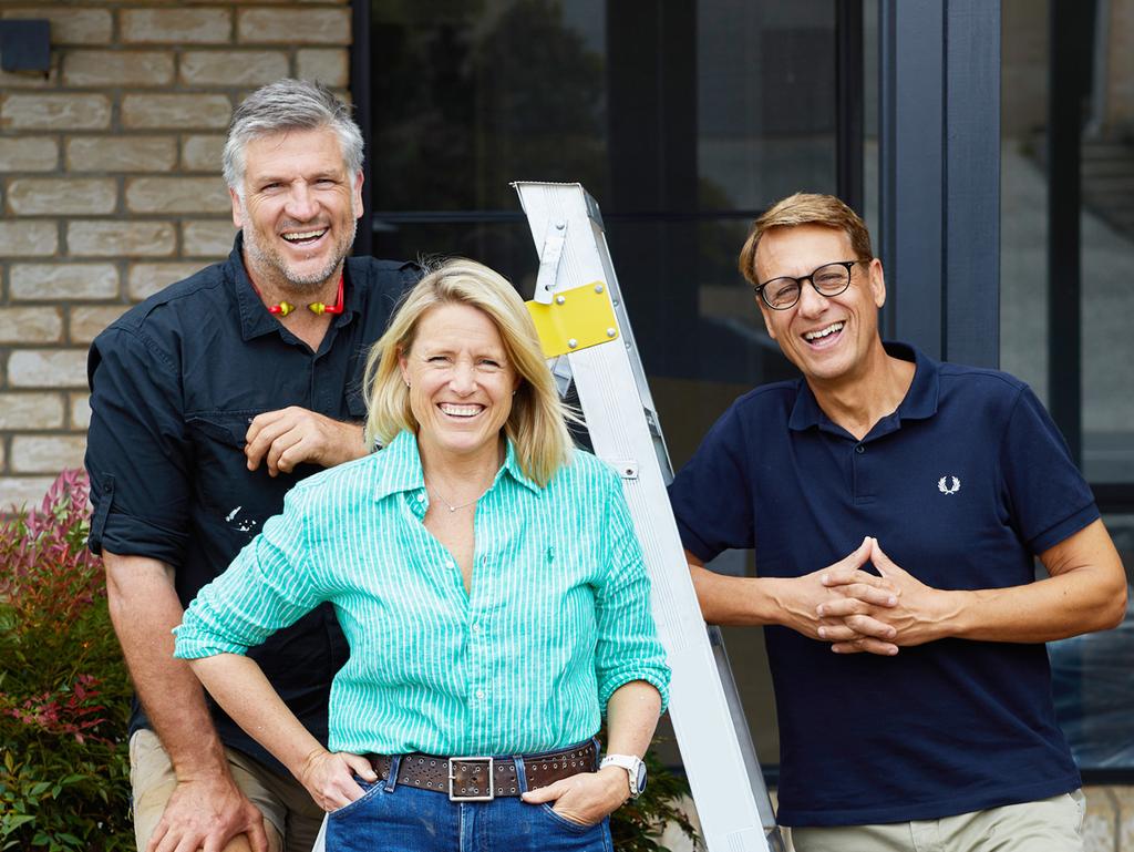 The Selling Houses Australia team (l-r) Dennis Scott, Wendy Moore and Andrew Winter. Picture: Foxtel