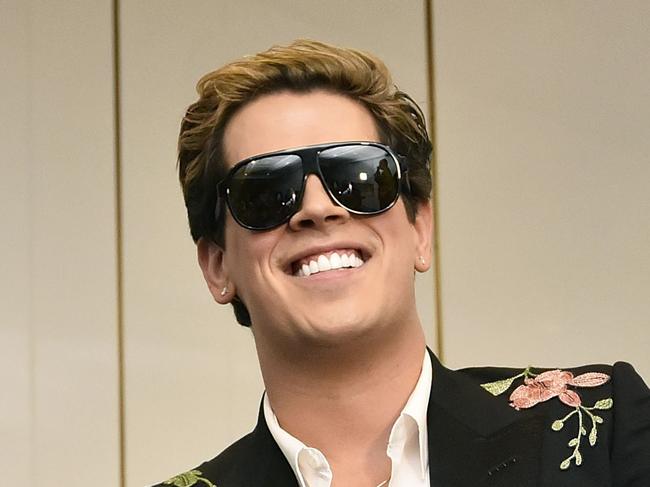 CANBERRA, AUSTRALIA - DECEMBER 05:  Milo Yiannopoulos speaks during an event hosted by senator David Leyonhjelm at Parliament House on December 5, 2017 in Canberra, Australia. Yiannopoulos is touring Australia with his Troll Academy show.  (Photo by Michael Masters/Getty Images)