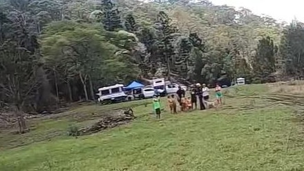 The campers were trapped by flooding. Picture: Supplied