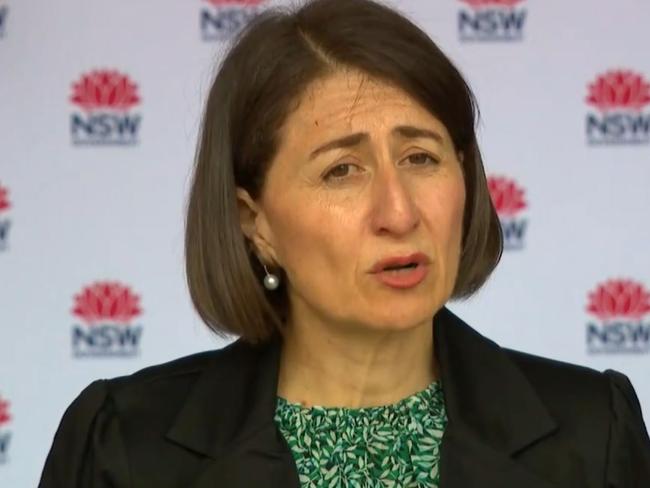 Gladys Berejiklian on Christmas Eve.